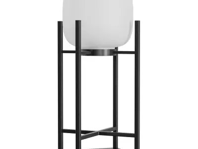 Stainless Steel Acrylic LED Standing Floor Lamp For Outdoor 3D model