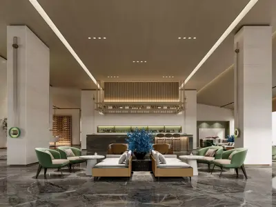 hotel lobby 3D model