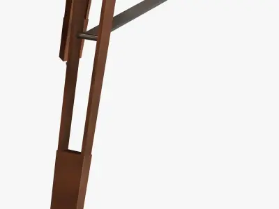 white on white floor lamp pascal 3D model