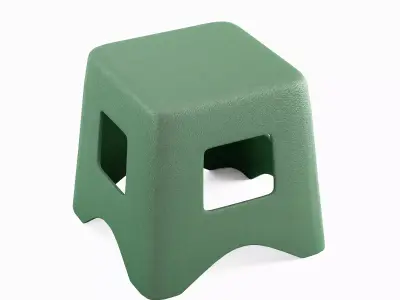 Plastic Stool 04 3D model