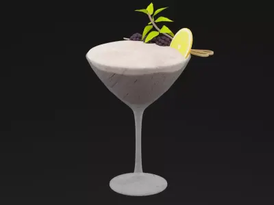 Berry Royale Juice Low-poly 3D model