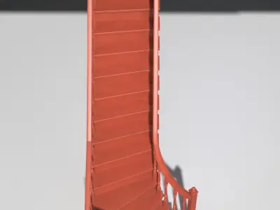 Ladder staircase 3D model