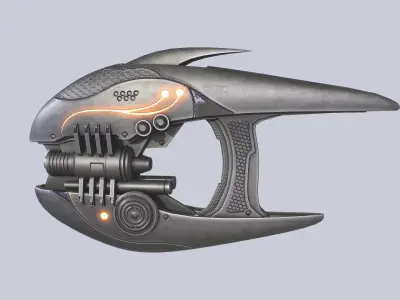 Alien blaster collection 3D Model Pack