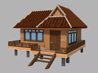 Beach House 3D model
