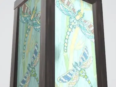 Lantern Free low-poly 3D model