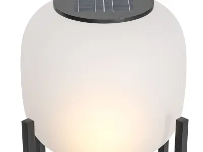 Stainless Steel Acrylic LED Standing Floor Lamp For Outdoor 3D model