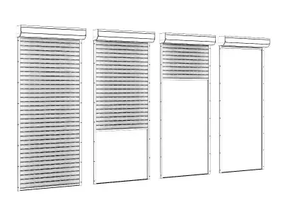 Narrow Roller Shutters 3D model