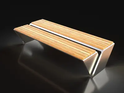 Urban Bench Set  Free 3D model