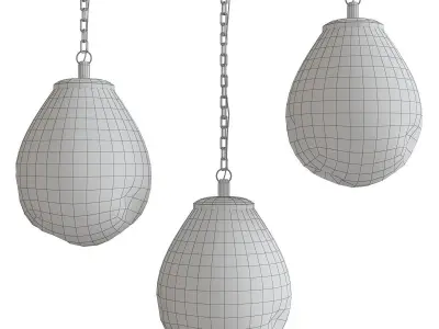 Nubia chandelier 3d model Low-poly 3D model