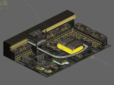 Future World - Residential Area 08 3D model