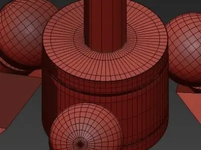 Chandelier Light Fixture Hanging 3D model