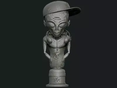 Alien rap 3D print model