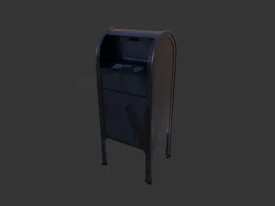 Used Mail Box - PBR  Low-poly 3D model