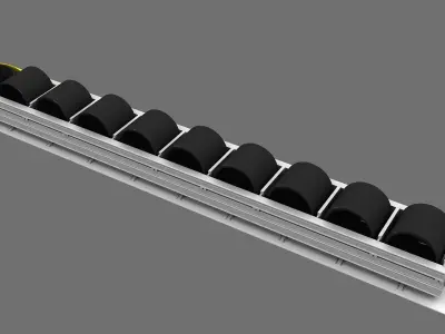 Energy Quad Guard Barrier 3d Model 3D model