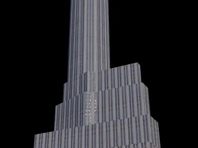 20 Exchange Place - NYC Low-poly 3D model