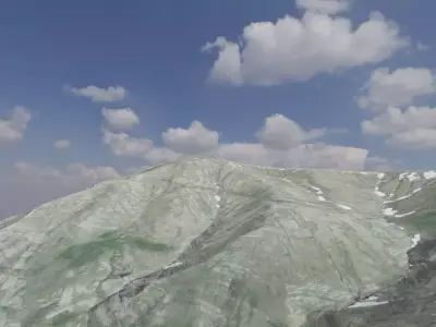 Mountain landscape 3D model buy