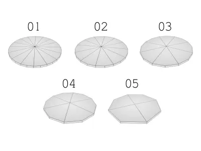 Russian sewer lid - 1 Low-poly 3D model