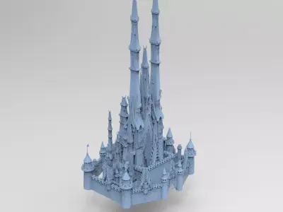 Han dynasty stylised fortress tower  3D model