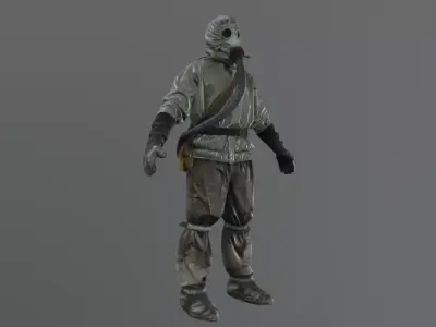 postapocalypse soldier 3D model