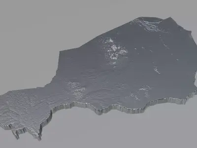 Niger Terrain Country 3D model