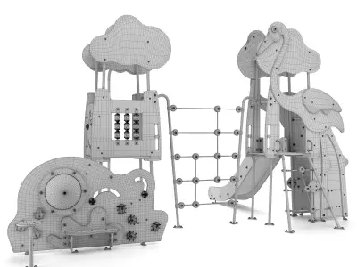 Playground Stork 3D model 3D model
