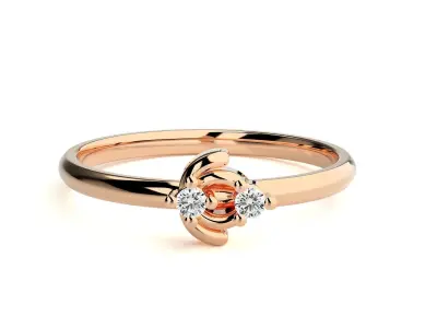 Women ring 3D print model 106