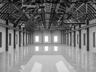 Loft Interior 3D model shop