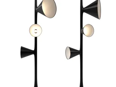 Light stand model Low-poly 3D model