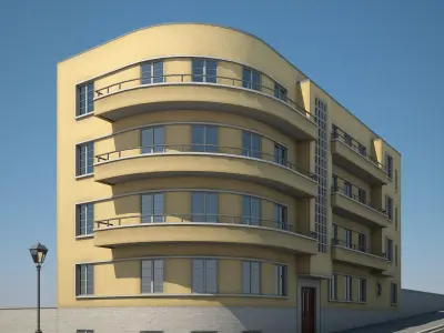 Apartment Building 15 3D model