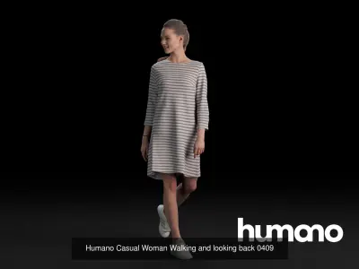 Humano 5-Pack - PEOPLE - DIVERSE - STREET - 5x 3D models 04B