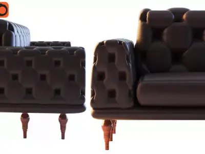 Sofa Skin 3D model