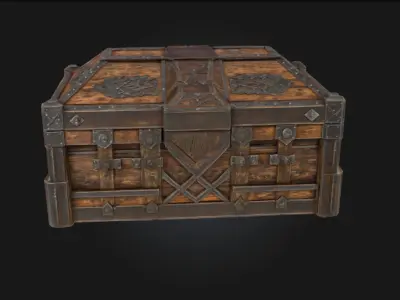 Ancient Treasure Chest  Vault of Forgotten Riches 3D model