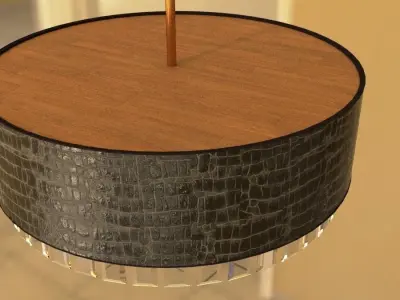 Pendent lamp rounded 3D model