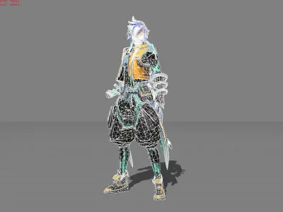 Yin M World Skin Low-poly 3D model