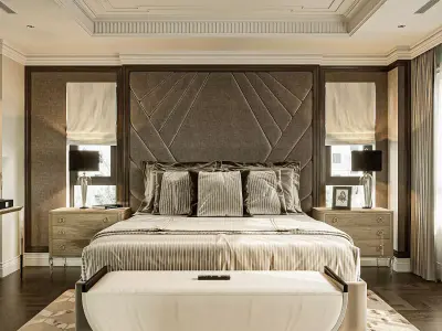 Bedroom Neoclassic 3D model