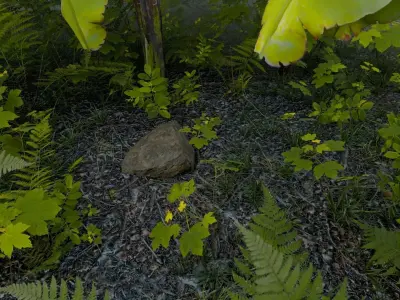 REALISTIC JUNGLE ENVIRONMENT 3D model