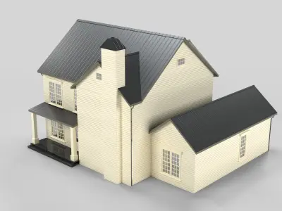 Cottage House Design 06T5 Low-poly 3D model