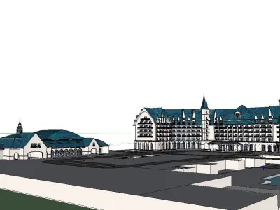vacation spot-Resort-Fashion Leisure Hotel-0131 3D model