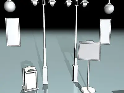 cafe restaurant tools 3D model