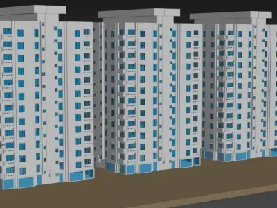 3d building high rise 3D model