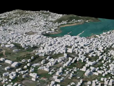 Saint Johns - Antigua and Barbuda 3D model
