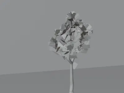 Tree Free eucalyptus PBR Free low-poly 3D model
