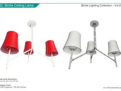 Birdie Lighting Collection Foscarini 3D model