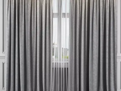 Curtain Set 329 3D model