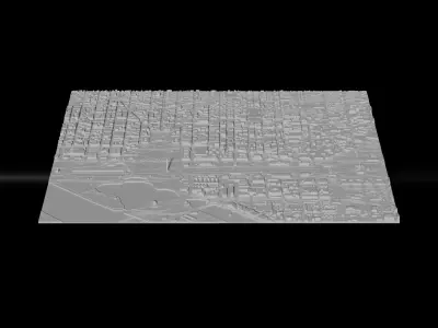 Washington DC 3D Printing stl file 3D Model of Washington DC 3D print model