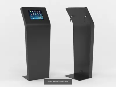 Kiosk Collection lcd digital signage display 3D Model Pack