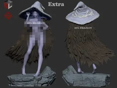 Ranni statue of witch 3D print model