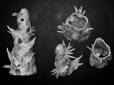 Heresylab - Fantasy Towers Set of 6 3D print model