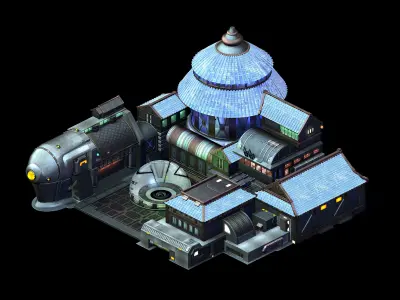 Crystal Palace - Black Market 3D model