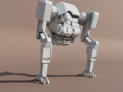 Cyberpunk Mech Suit 3D model